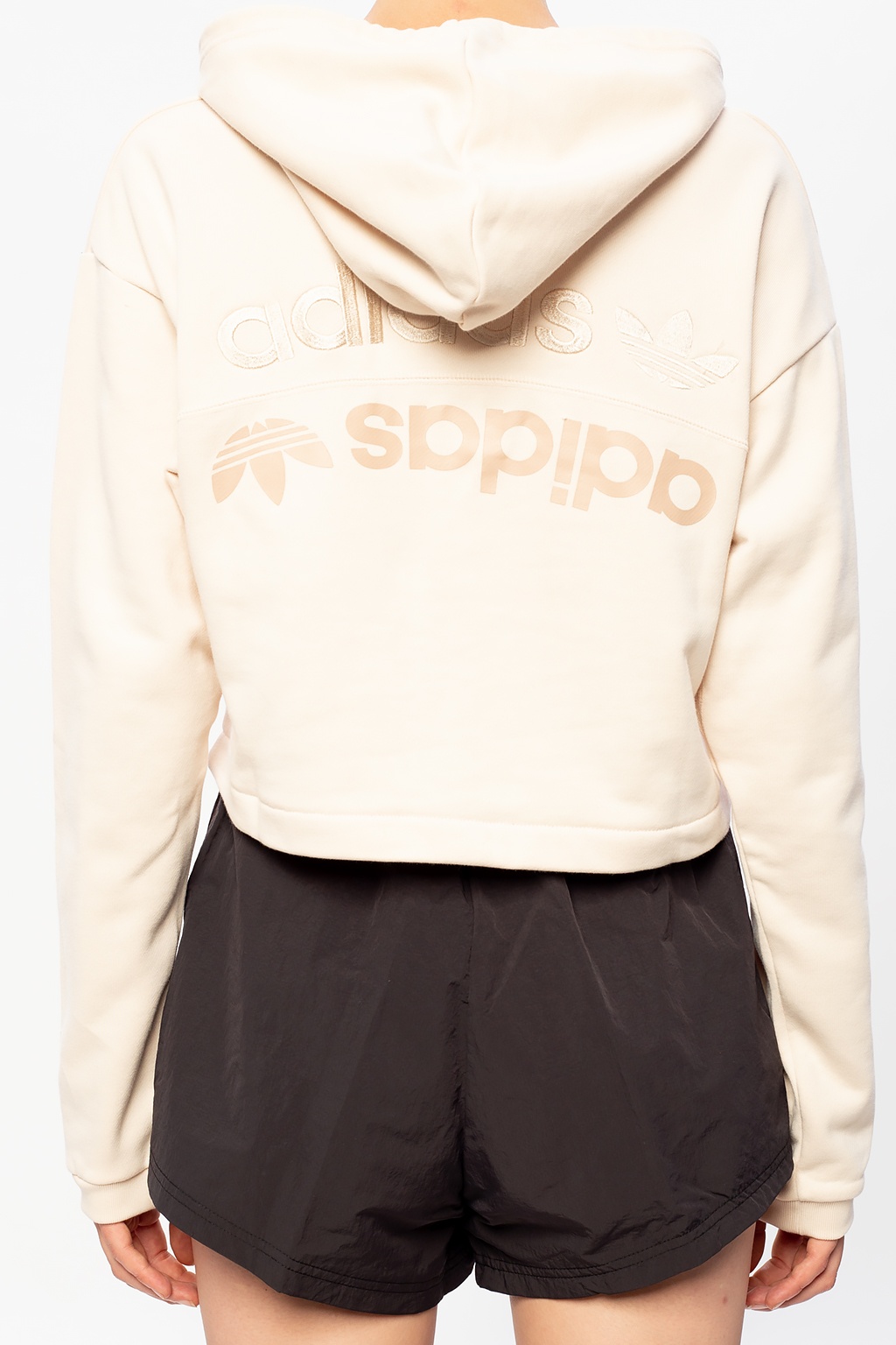 Cropped hoodie ADIDAS Originals - adidas pulls white shoes back to ...